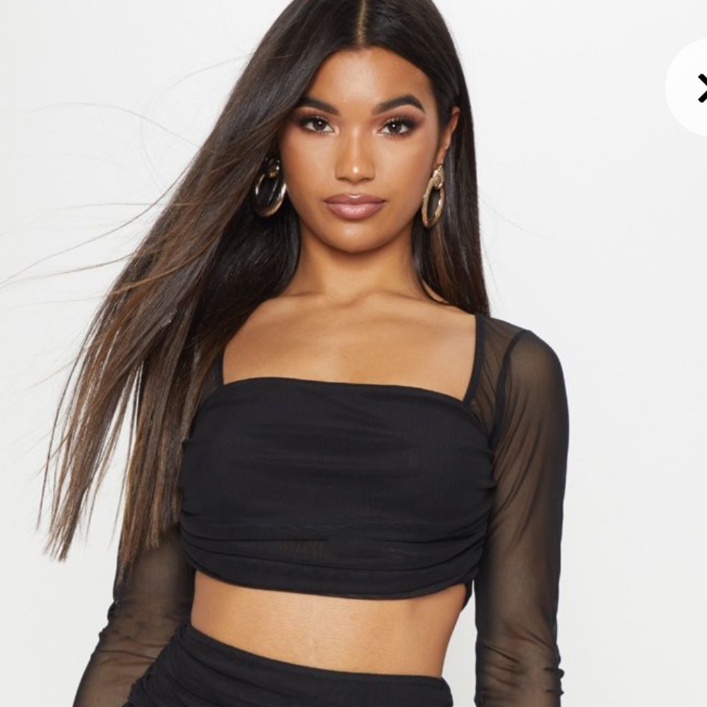 PLT BLACK MESH TOP